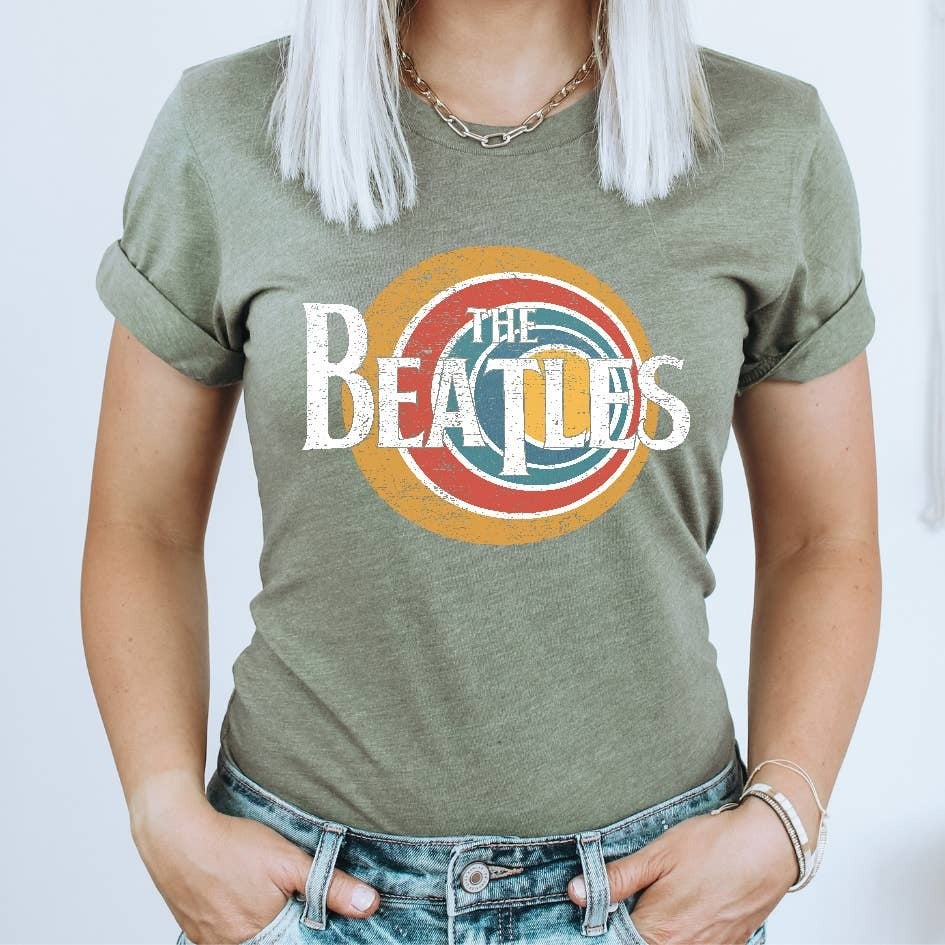 Beatles band tee best sale